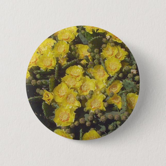 Kaktusfeige-Kaktus Button (Vorderseite)