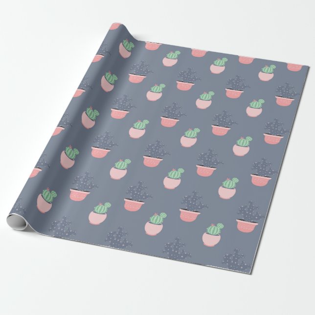 Kaktusgarten Geschenkpapier (Ungerollt)