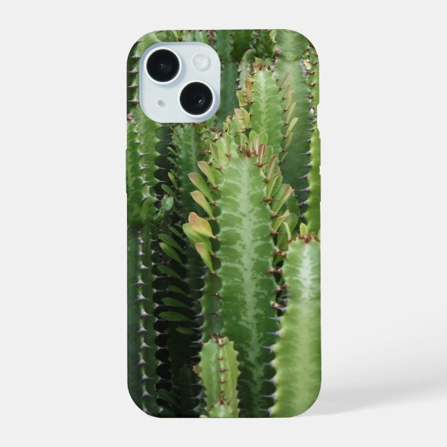 Kaktusgarten iPhone 15 Hülle (Rückseite)
