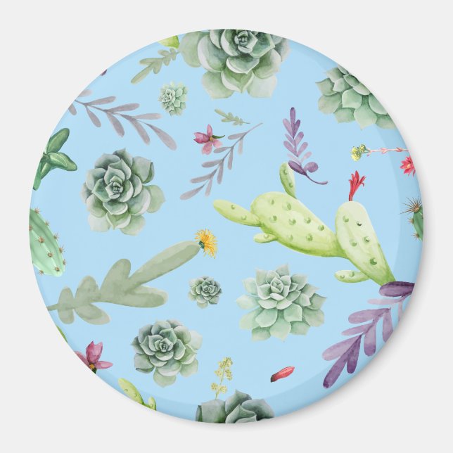 Kaktusmuster 10 magnet (Vorne)