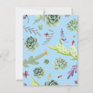 Kaktusmuster 10 mitteilungskarte