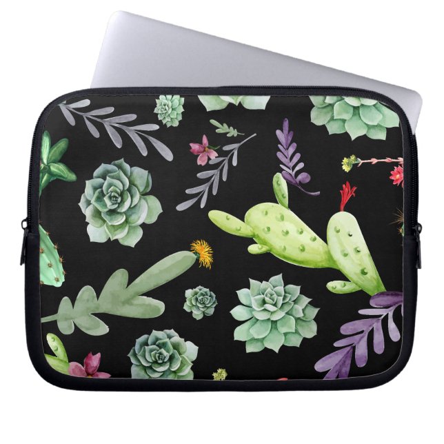 Kaktusmuster 2 laptopschutzhülle (Vorderseite)