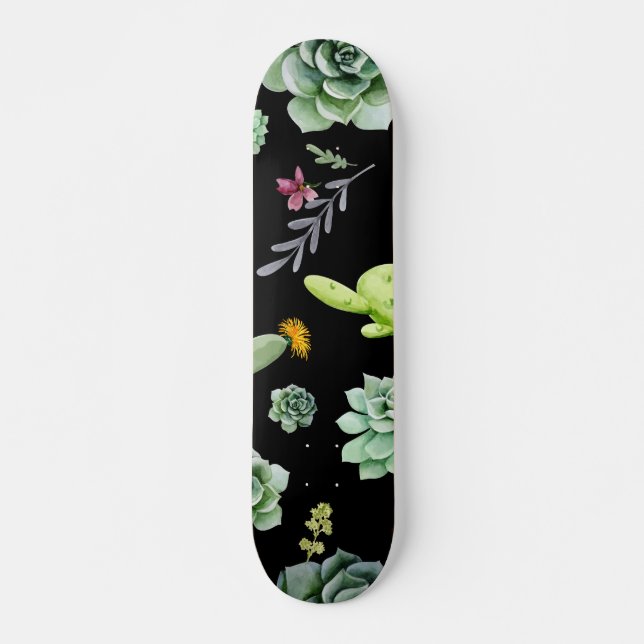 Kaktusmuster 2 skateboard (Vorne)