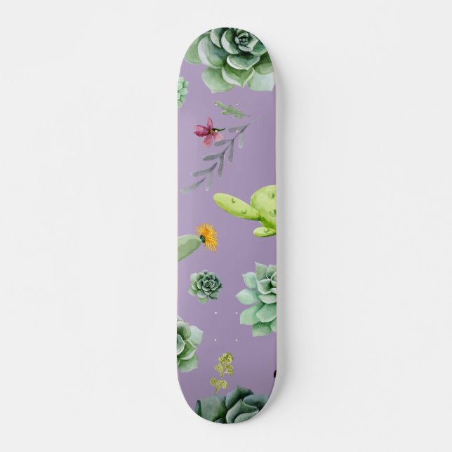 Kaktusmuster 7 skateboard (Vorne)