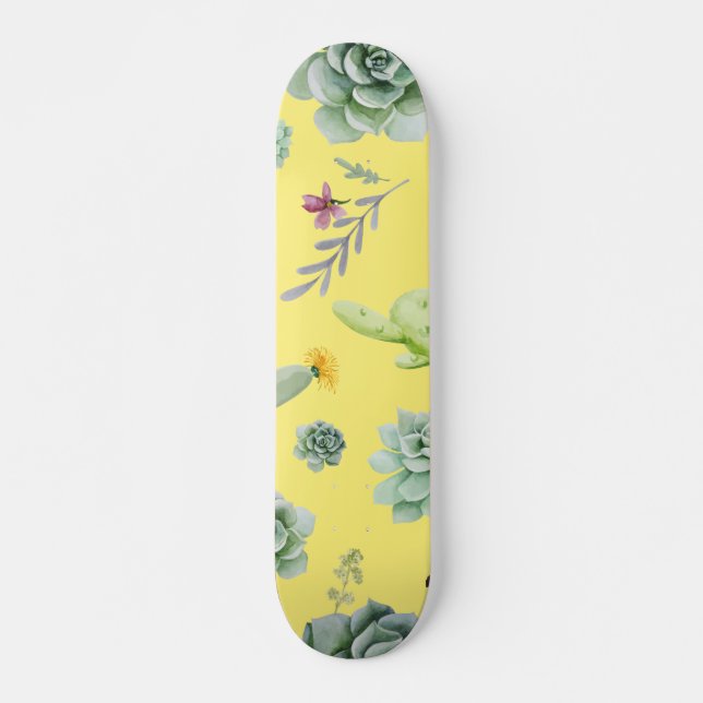Kaktusmuster 9 skateboard (Vorne)