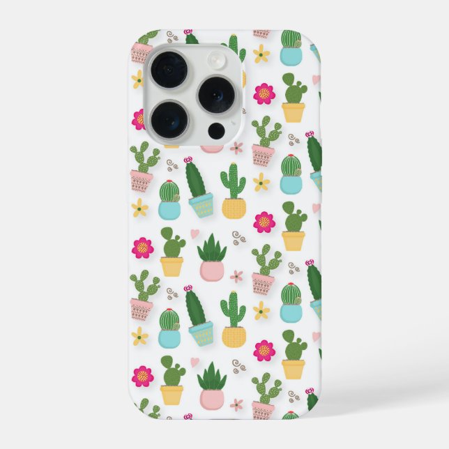 Kaktusmuster  iPhone hülle (Rückseite)