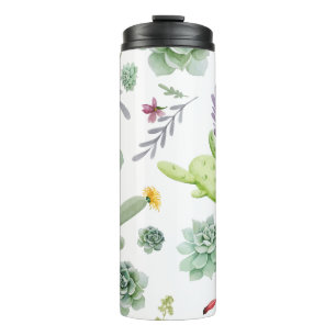 Kaktusmuster Thermosbecher