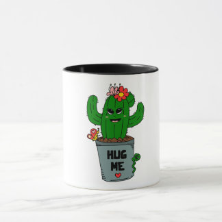 Kaktusumarmung Tasse