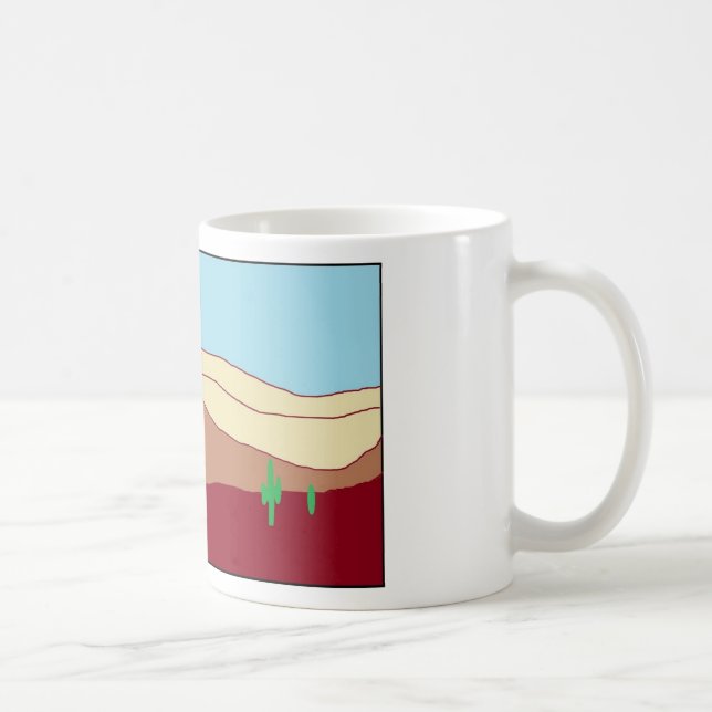Kaktuswüste Vista Tasse (Rechts)