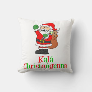Kala Christougenna Griechische Weihnachtszeit Kissen