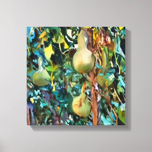 Kalabash Baumgürtel im Herbst Akrylkunst Leinwanddruck