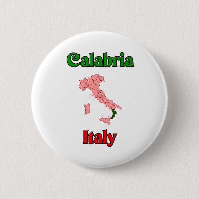 Kalabrien Italien Button (Vorderseite)