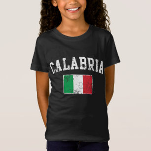 Kalabrien Italien Flagge Italia Italienisch Vintag T-Shirt