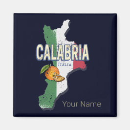 Kalabrien Italien Retro Region Karte Vintag Souven Magnet