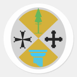 Kalabrien, Italien Runder Aufkleber