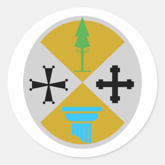 Kalabrien, Italien Runder Aufkleber (Vorderseite)