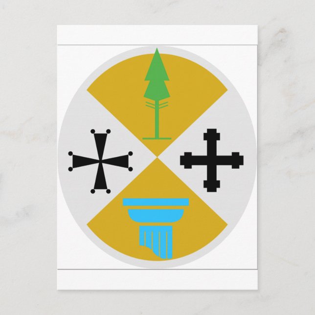 Kalabrien (Italien) Wappen Postkarte (Vorderseite)