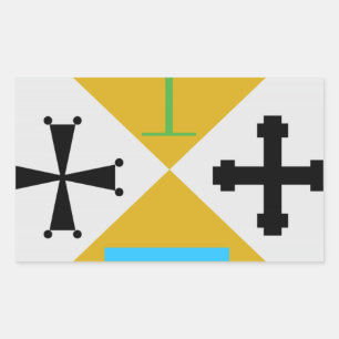 Kalabrien (Italien) Wappen Rechteckiger Aufkleber