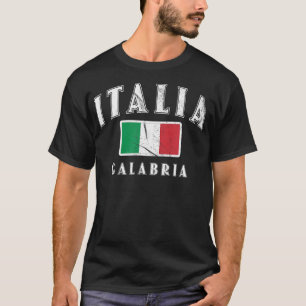Kalabrien Italienische Flagge Souvenir Italien T-Shirt