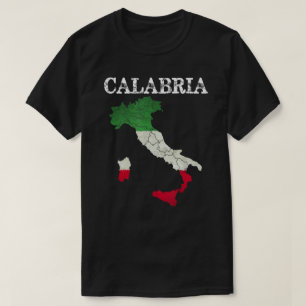 Kalabrien Italienisches Flag Wappen Italien Vintag T-Shirt