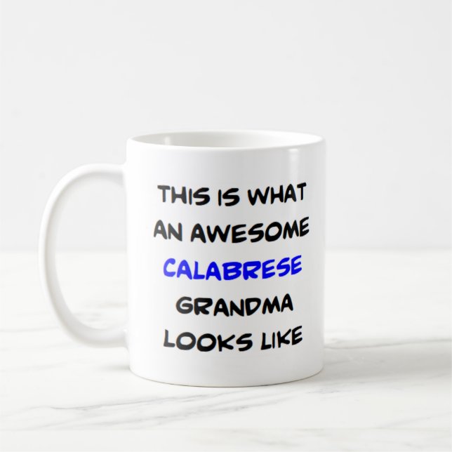 Kalabrien-Oma, phantastisch Kaffeetasse (Links)