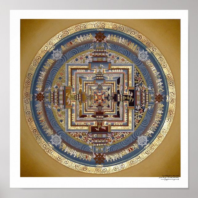 Kalachakra Mandala B Poster (Vorne)