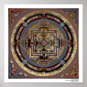 Kalachakra-Mandala Ein Poster