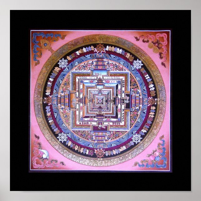 Kalachakra Mandala Poster (Vorne)