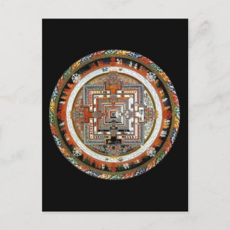 Kalachakra-Mandala Postkarte