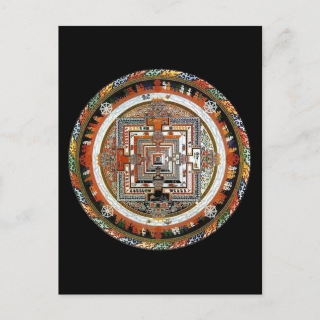 Kalachakra Mandala Postkarte (Vorderseite)