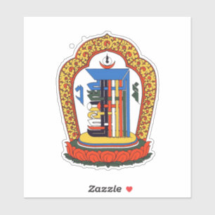 Kalachakra Mantra Mandala Buddhist Aufkleber