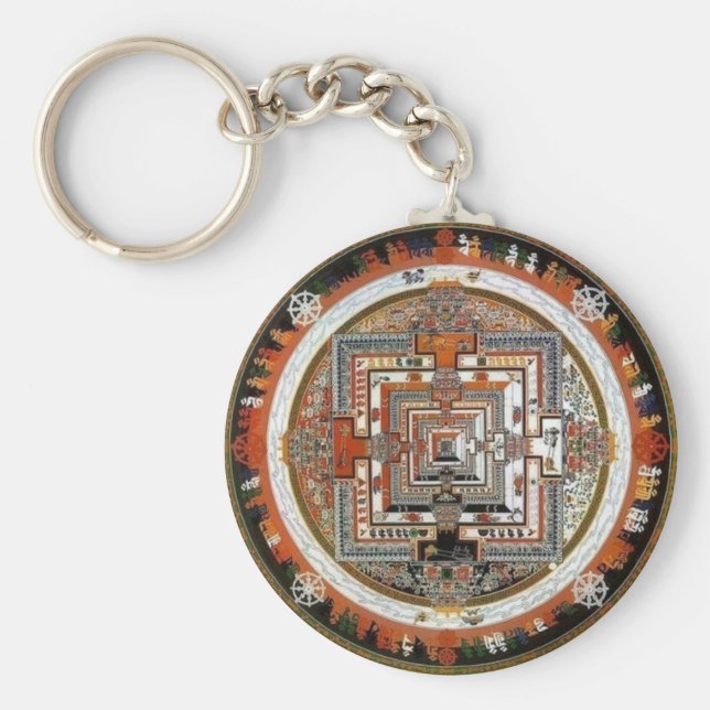 Kalachakra Sand Mandala Schlüsselanhänger (Vorne)