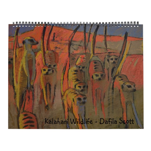 Kalahari-wild lebende Tiere - Kalender (Titelbild)