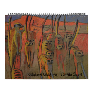Kalahari-wild lebende Tiere - Kalender