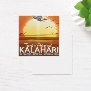Kalahari-Wüstenabenteuerposter