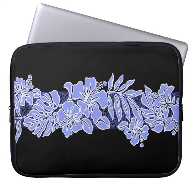 Kalaheo Hawaiian Hibiskus Tapa Laptop Wetsuit Bag Laptopschutzhülle (Vorderseite)