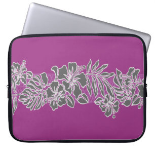 Kalaheo Hawaiian Hibiskus Tapa Laptop Wetsuit Bag Laptopschutzhülle
