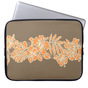 Kalaheo Hawaiian Hibiskus Tapa Laptop Wetsuit Bag Laptopschutzhülle