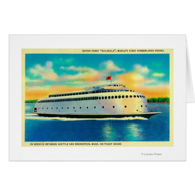 Kalakala Ferry, die erste gestreute Fähre der Welt (Vorderseite (Horizontal))
