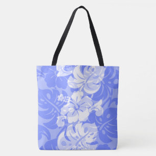 Kalakaua Border Hawaiian Hibiskus Beach Bag