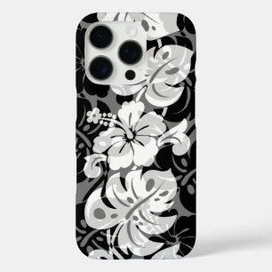 Kalakaua Border Hawaiian Hibiskus Black iPhone 16 Pro Hülle
