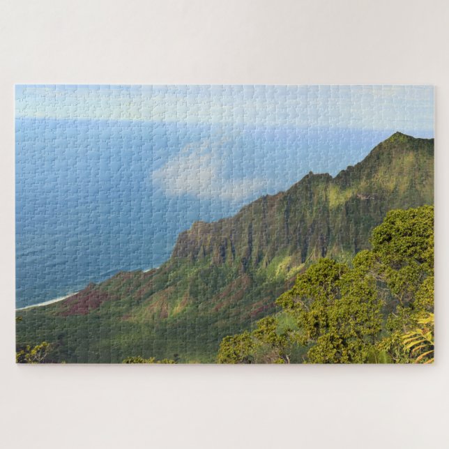 Kalalalu Overlook - Kauai, Hawaii - 20x30 -1014 pc Puzzle (Horizontal)