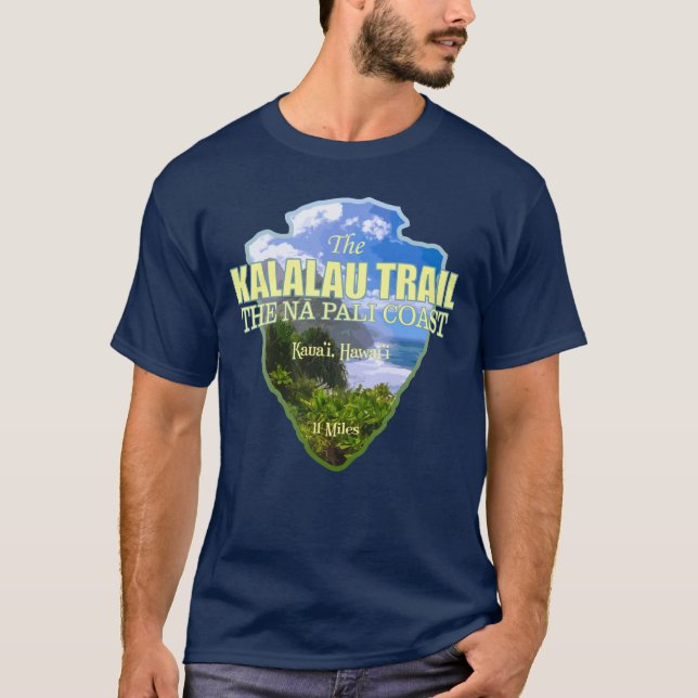 Kalalau-Pfad (Pfeilspitzen) T-Shirt (Vorderseite)