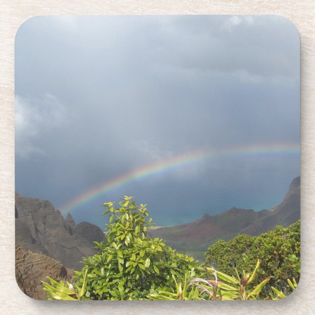 Kalalau Rainbow Getränkeuntersetzer (Vorderseite)