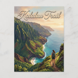 Kalalau-Trail Hawaii Postkarte