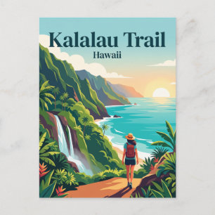 Kalalau Trail Kauai USA Postkarte