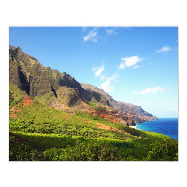 Kalalau Valley Kauai Hawaii Fotodruck (Vorne)