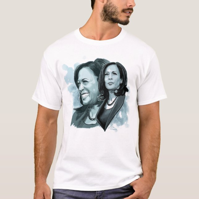 Kalama Harris für Präsident 2024 T-Shirt (Vorderseite)