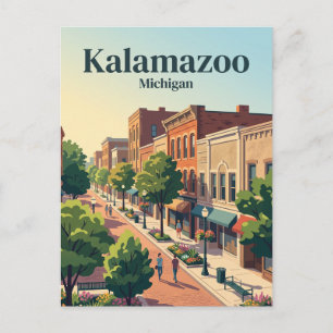 Kalamazoo, Michigan Postkarte