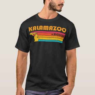Kalamazoo Michigan Vintag Distressed Souvenir T-Shirt